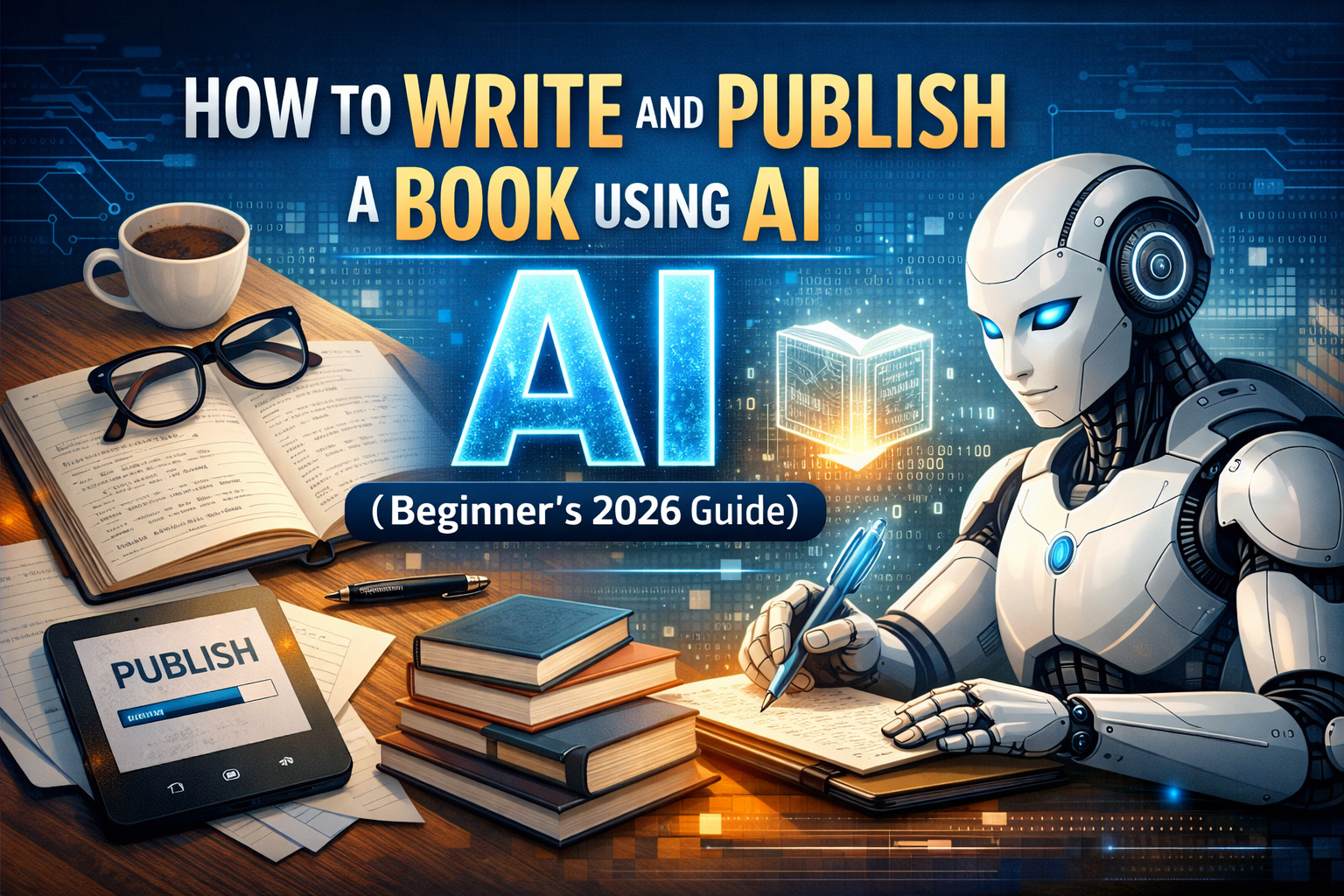 how to write and publish a book using ai